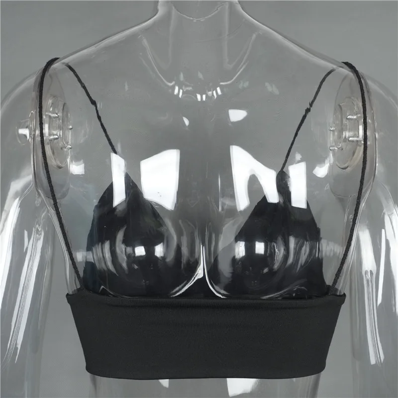New arrival european fashion bra women crop top fashion slim sexy hot black bralette vest ladieswear solid fitness bralet sale