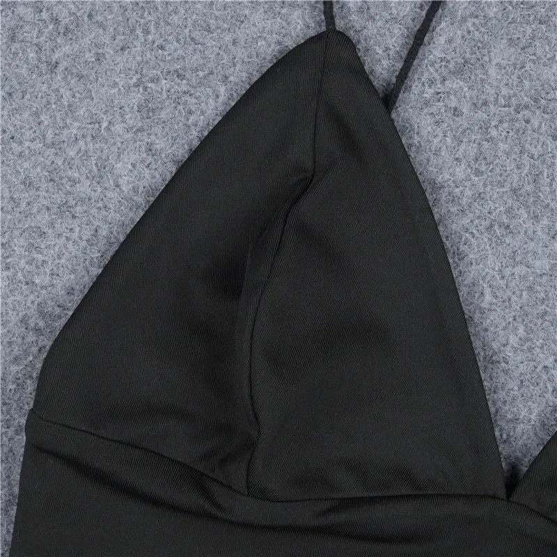 New arrival european fashion bra women crop top fashion slim sexy hot black bralette vest ladieswear solid fitness bralet sale