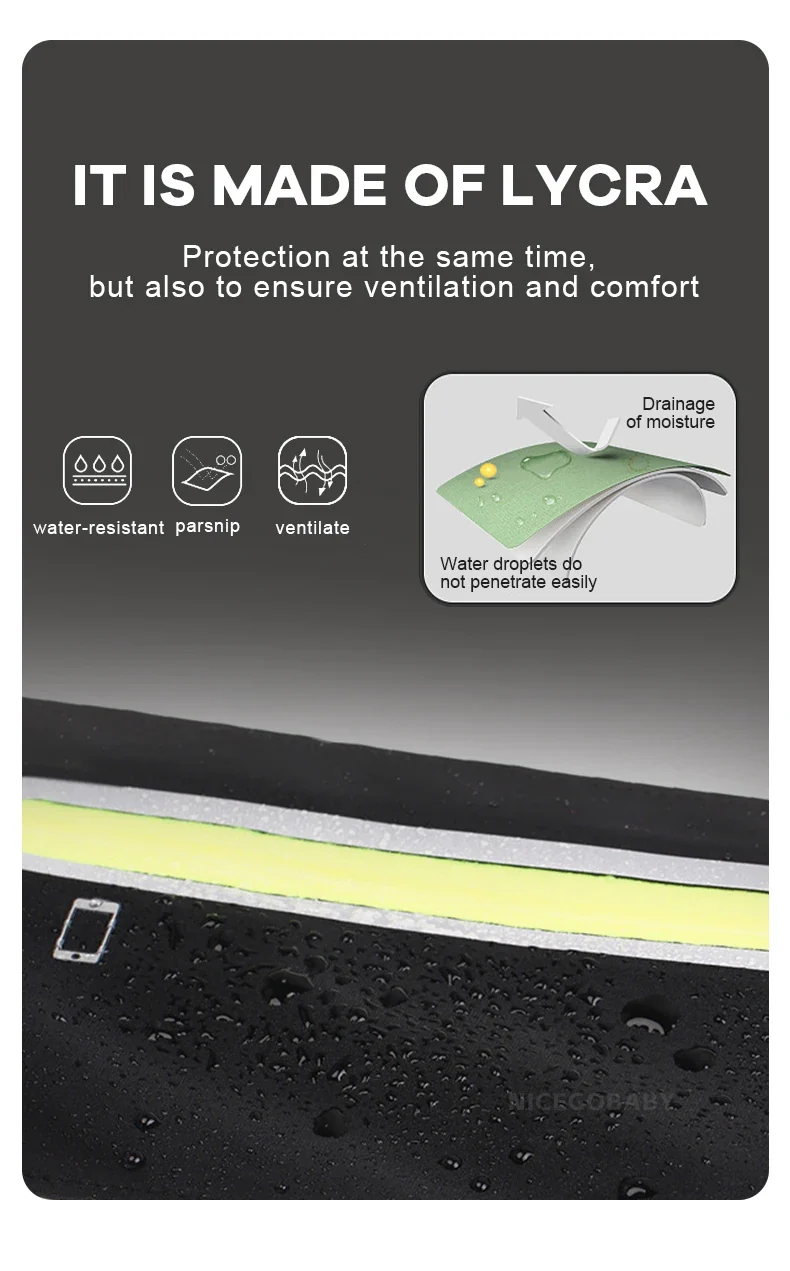 Sports waist pack Multi-functional outdoor running mobile phone men's and women's fitness waterproof invisible pocket ultra-thin