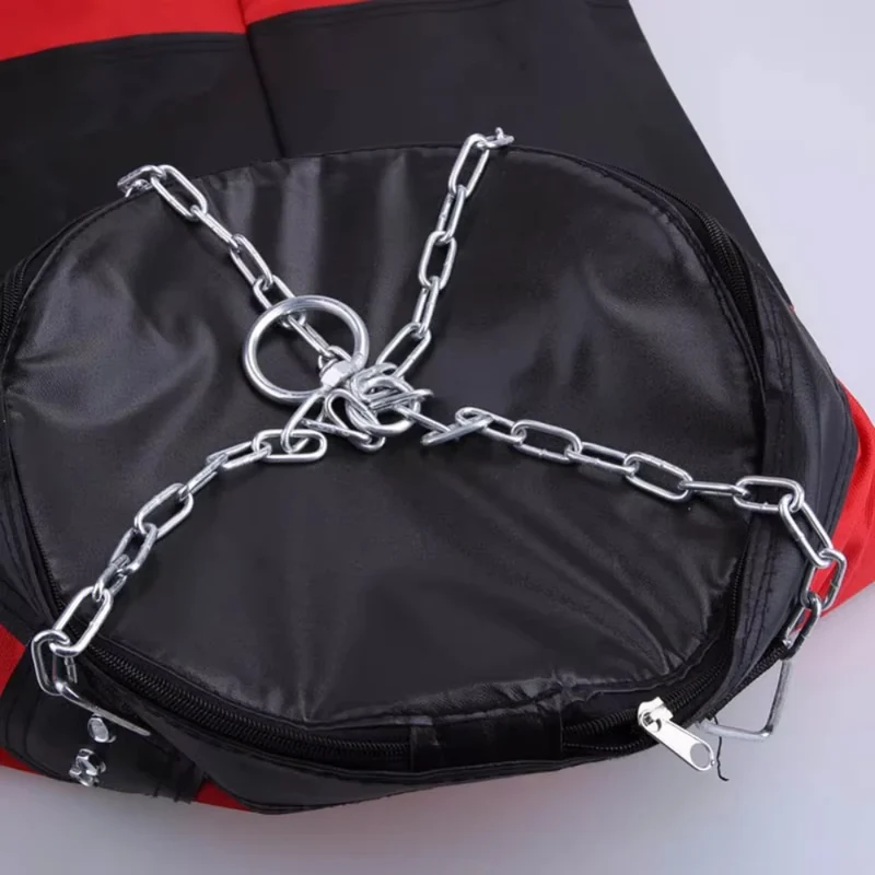Heavy Punch Sandbag Durable Boxing Bag with Metal Chain Hook And Carabiner for Fitness Training Kickboxing Karate Taekwondo