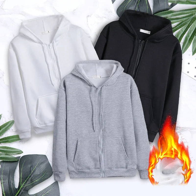 New Women's Fleece Plus Velvet Hoodie Ideal Outdoor Sports Jacket for Running Football Basketball Jogging Fitness