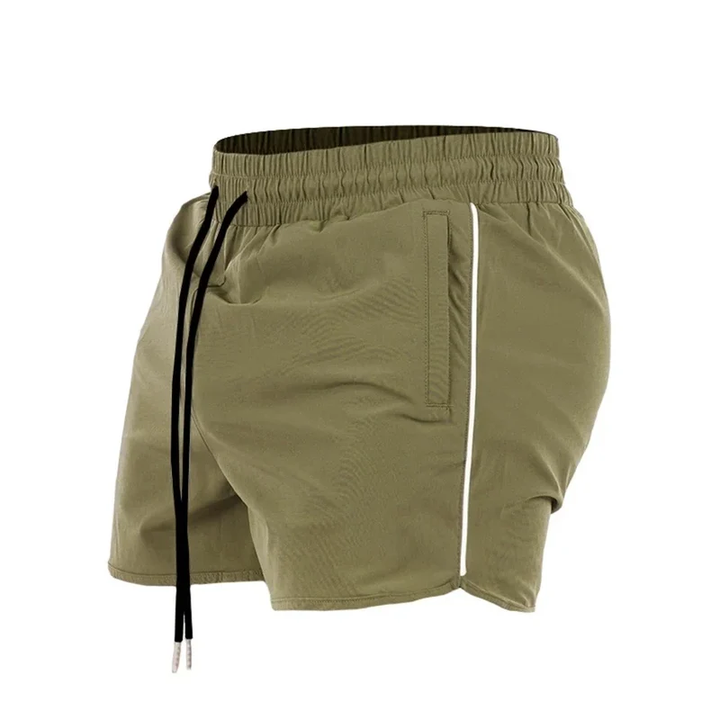 Men's Shorts 2024 Summer New Gym Jogging Exercise Shorts Men Sports Fitness Quick-drying Beach Multiple Pockets Running Shorts