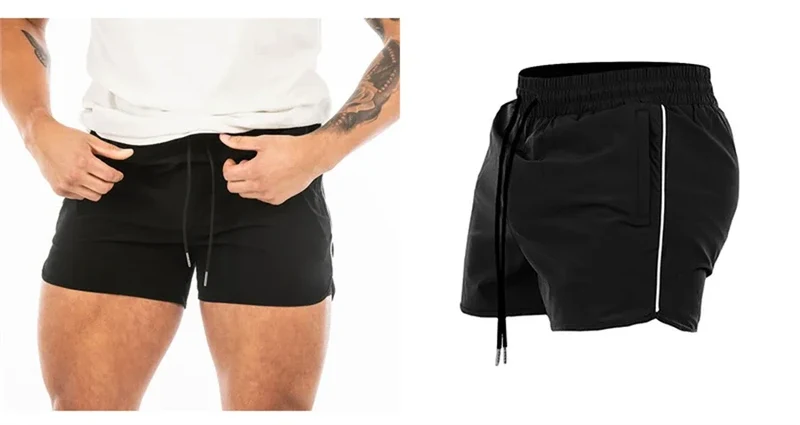 Men's Shorts 2024 Summer New Gym Jogging Exercise Shorts Men Sports Fitness Quick-drying Beach Multiple Pockets Running Shorts
