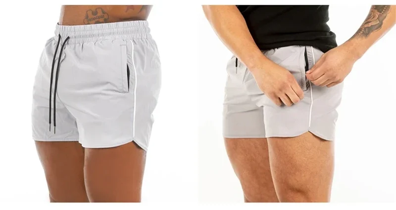 Men's Shorts 2024 Summer New Gym Jogging Exercise Shorts Men Sports Fitness Quick-drying Beach Multiple Pockets Running Shorts