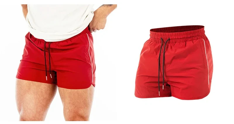 Men's Shorts 2024 Summer New Gym Jogging Exercise Shorts Men Sports Fitness Quick-drying Beach Multiple Pockets Running Shorts