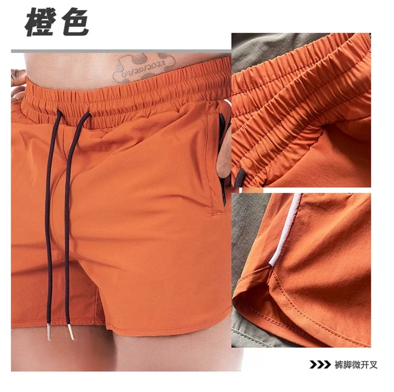 Men's Shorts 2024 Summer New Gym Jogging Exercise Shorts Men Sports Fitness Quick-drying Beach Multiple Pockets Running Shorts