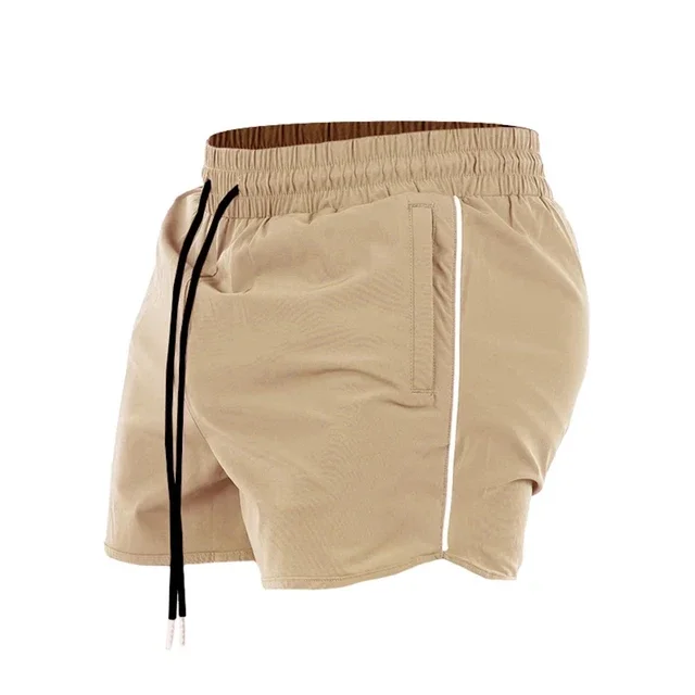 Men's Shorts 2024 Summer New Gym Jogging Exercise Shorts Men Sports Fitness Quick-drying Beach Multiple Pockets Running Shorts