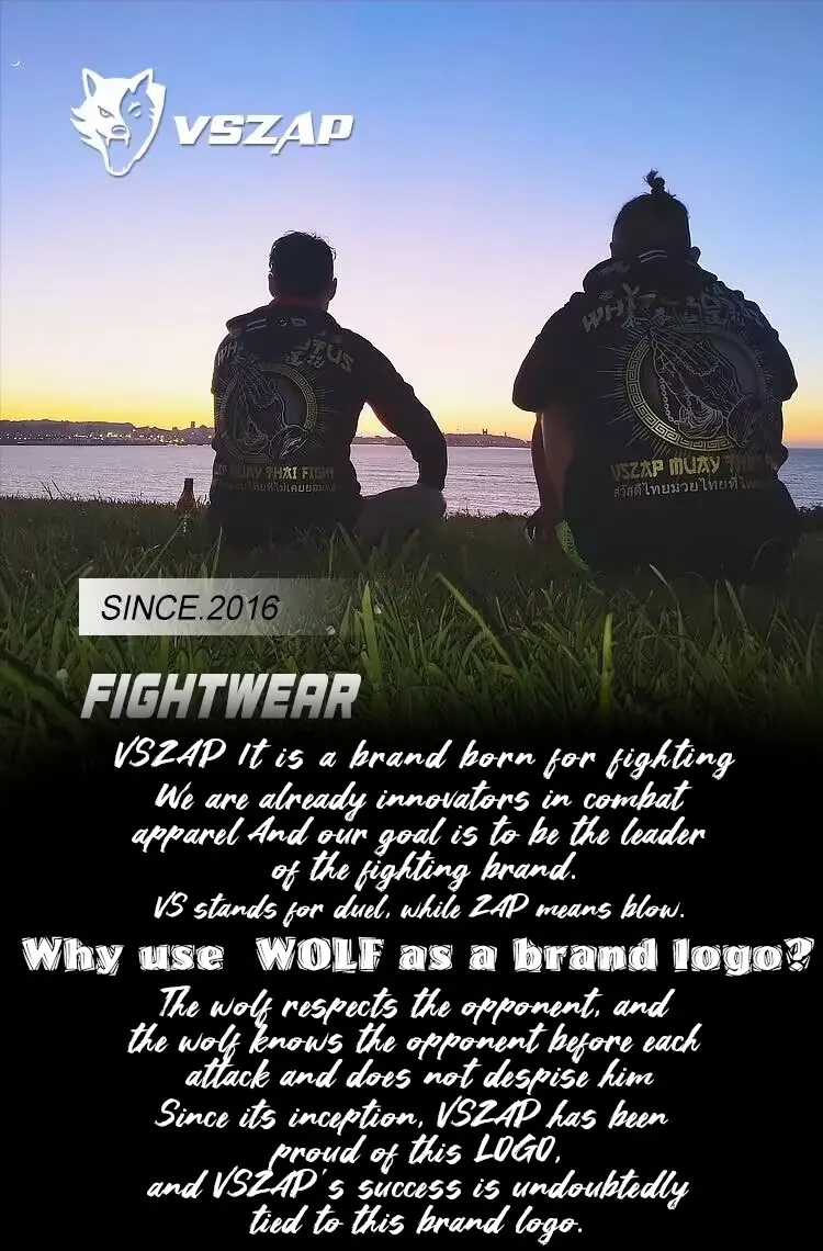 Vszap Fitness T-shirt MMA Combat Fighting Sanda Thai Boxing Sports Muscle Training Running Personality Wolf Eyes Short Sleeve