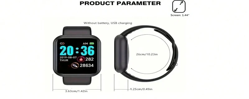 Multifunctional Smart Watch Men Women Bluetooth Connected Phone Music Player Fitness Sport Bracelet Sleep Monitor D13 Smartwatch