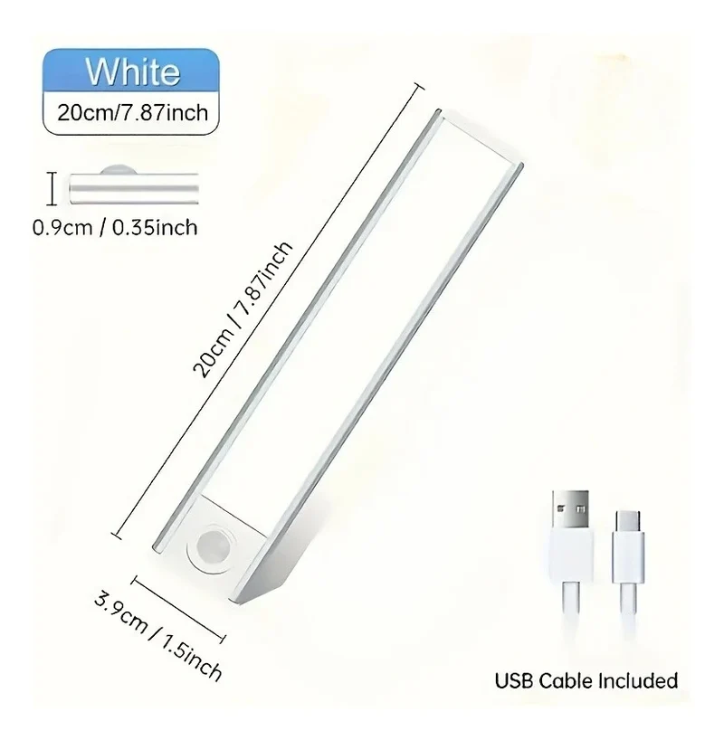 1 Rechargeable Magnetic LED Motion Sensor Light with Adjustable Brightness Temperature, Wireless Under Cabinet & Closet Lighting