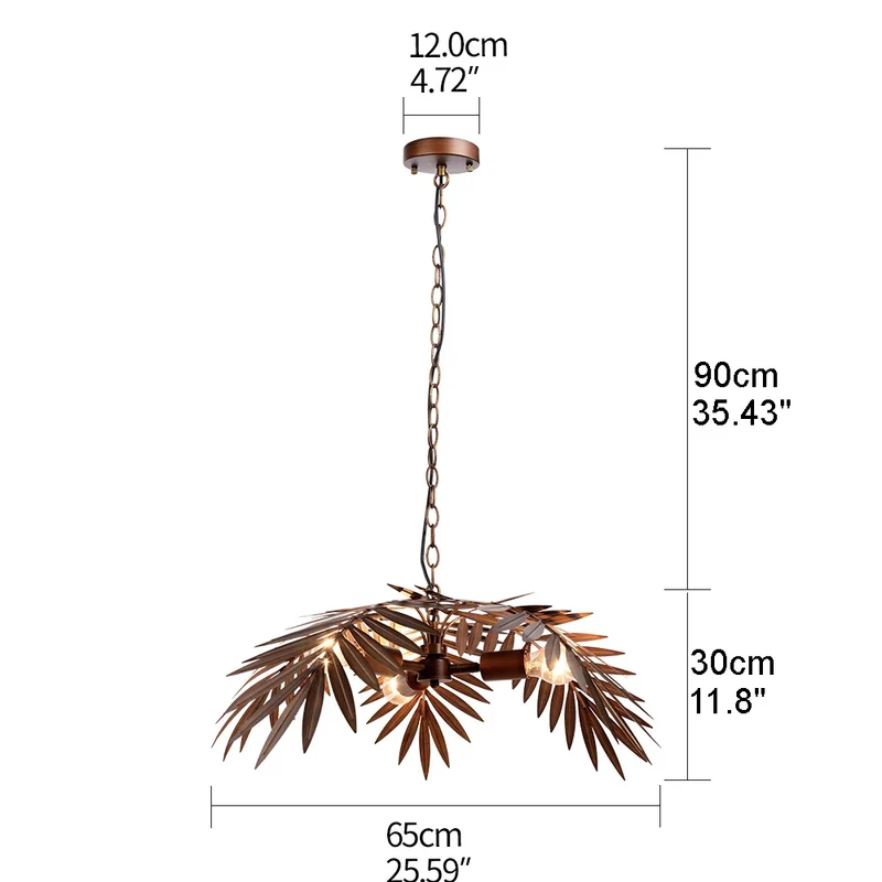 Modern Boho coconut tree leaf chandelier E27 Loft creative hanging lamp for living room bedroom restaurant apartment lobby hotel