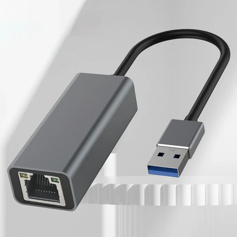 Type-C To RJ45 Gigabit Ethernet Type-C To Ethernet Adapter 10/100/1000Mbps USB Network Card Aluminum Alloy for Computer Desktop