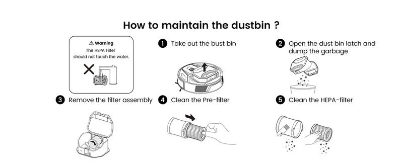 Lefant M320 cordless Robot Vacuum Cleaner and mop, 6000Pa ,210 Mins Runtime,Self-Charging,Ideal for Hard Floor, Pet Hair,Carpet