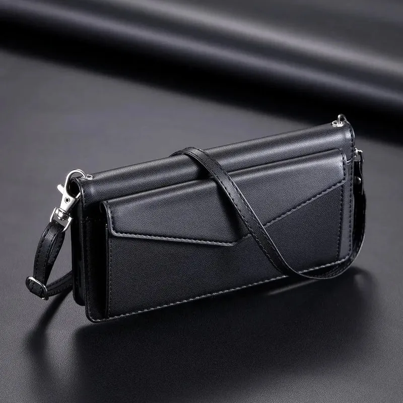 Coque Xiaomi 14 13 12 11 10 - Flip Wallet avec Porte-Carte et Lanière