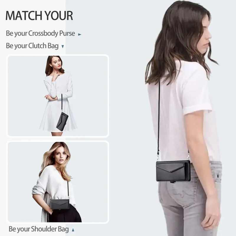 Coque Xiaomi 14 13 12 11 10 - Flip Wallet avec Porte-Carte et Lanière