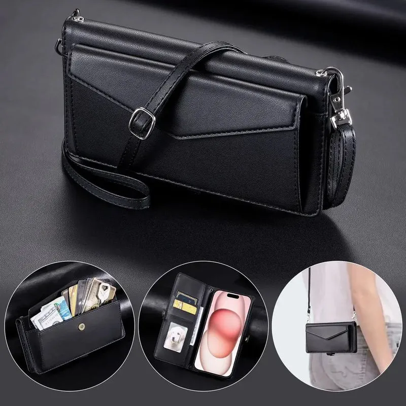 Coque Xiaomi 14 13 12 11 10 - Flip Wallet avec Porte-Carte et Lanière