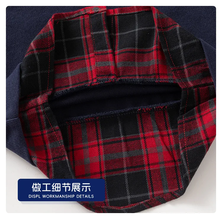 Fashion Boys Shirts Sweatshirts Turndown Collar Kids Tops Outfits Long Sleeve Children's Clothes