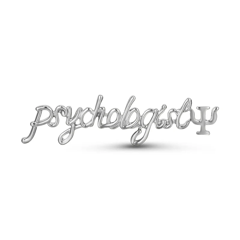 DCARZZ Psychology Psi Brooches Medical Charm Backpack Lapel Pins Badge Medicine Jewelry for Psychologist Doctor Nurse