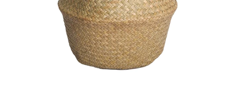 Nordic flower basket, portable woven basket, flower pot, straw woven, bamboo woven, plant woven, floor-standing folding straw wo