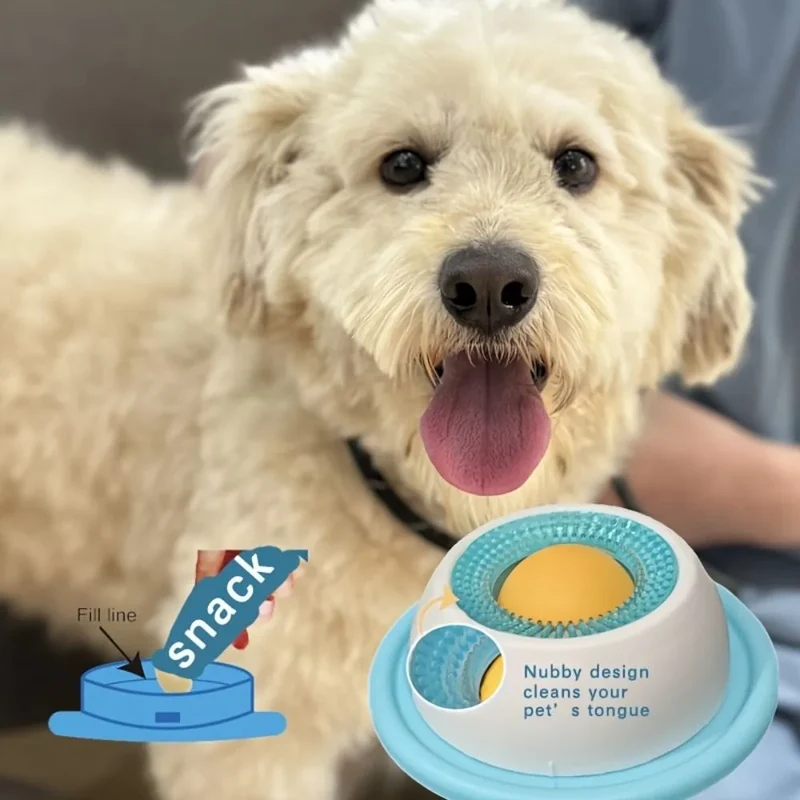 New Interactive Pet Lick Toys Promotes Dental Health Self-Soothing Snack Bowl Training Slow Feeder For Dogs Cats