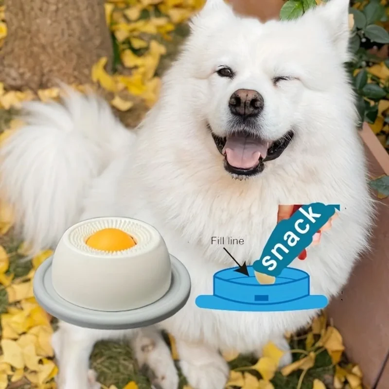 New Interactive Pet Lick Toys Promotes Dental Health Self-Soothing Snack Bowl Training Slow Feeder For Dogs Cats