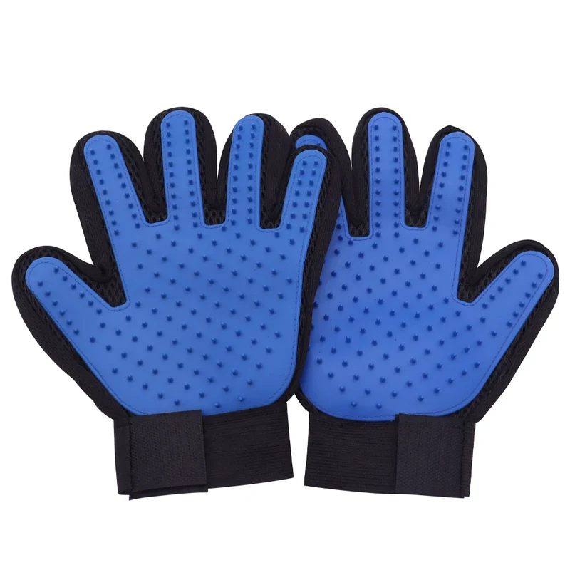 Pet Glove Cat Grooming Glove Cat Hair Deshedding Brush Gloves Dog Comb for Cats Bath Hair Remover Clean Massage Brush For Animal