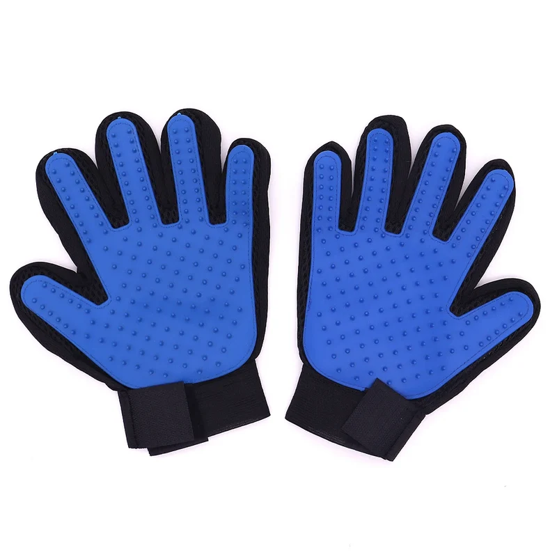 Pet Glove Cat Grooming Glove Cat Hair Deshedding Brush Gloves Dog Comb for Cats Bath Hair Remover Clean Massage Brush For Animal