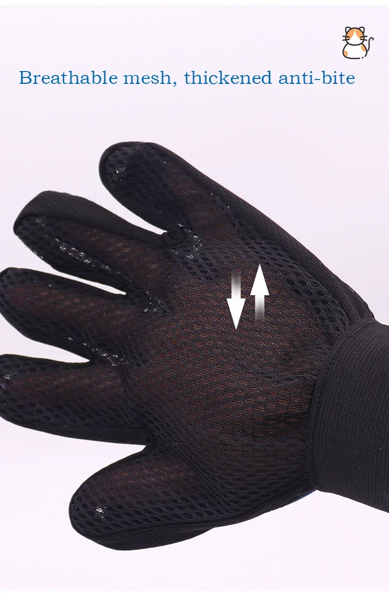 Pet Glove Cat Grooming Glove Cat Hair Deshedding Brush Gloves Dog Comb for Cats Bath Hair Remover Clean Massage Brush For Animal