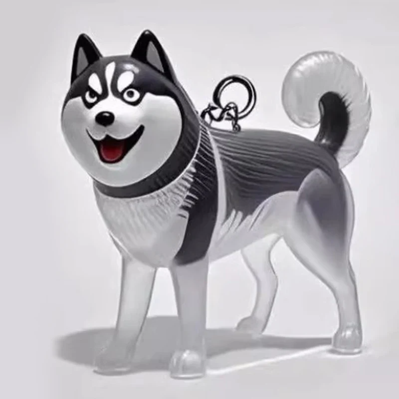 Cute Clear Puppy Hair Memorial DIY Pendant Keychain Decor Keepsake Capsule Pet's Dog Fur Container Pet Lovers Home Display Gifts