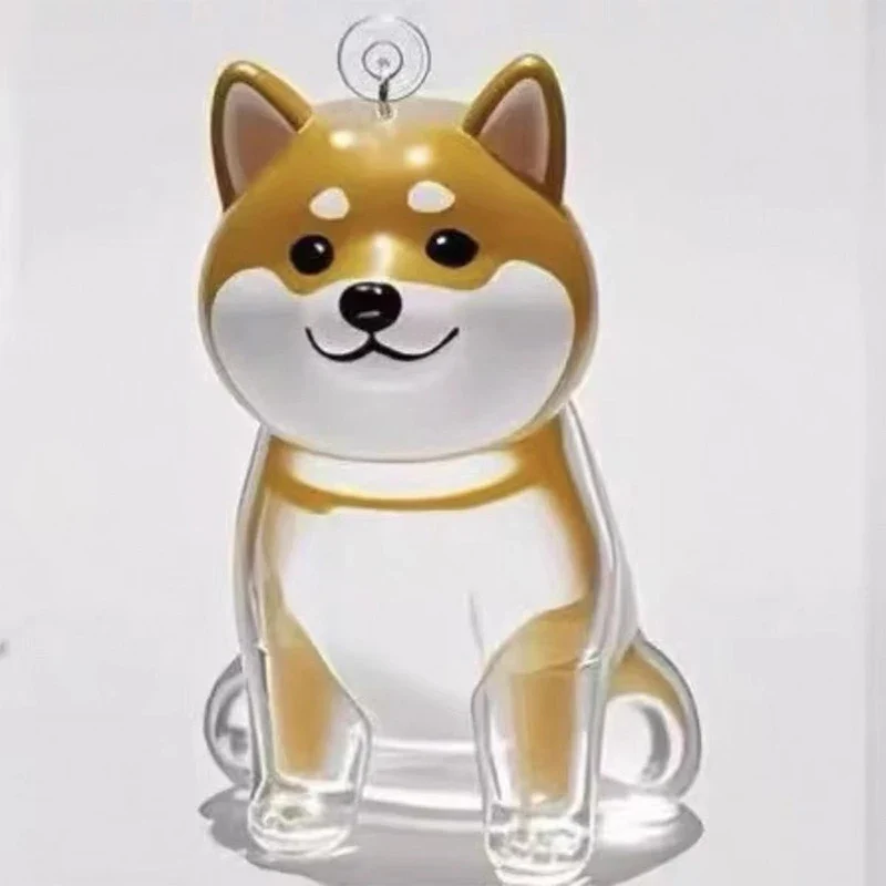 Cute Clear Puppy Hair Memorial DIY Pendant Keychain Decor Keepsake Capsule Pet's Dog Fur Container Pet Lovers Home Display Gifts