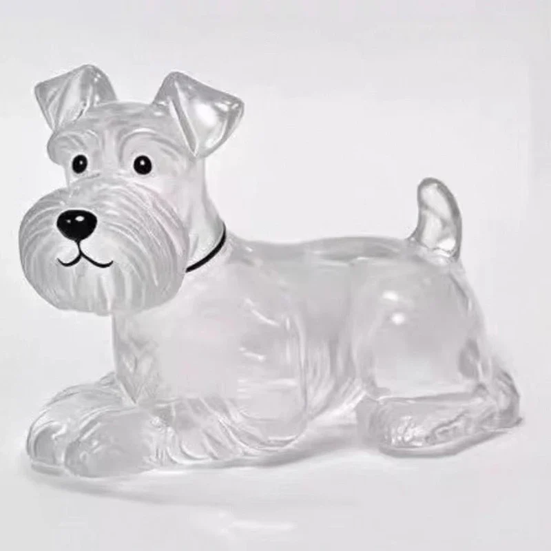 Cute Clear Puppy Hair Memorial DIY Pendant Keychain Decor Keepsake Capsule Pet's Dog Fur Container Pet Lovers Home Display Gifts