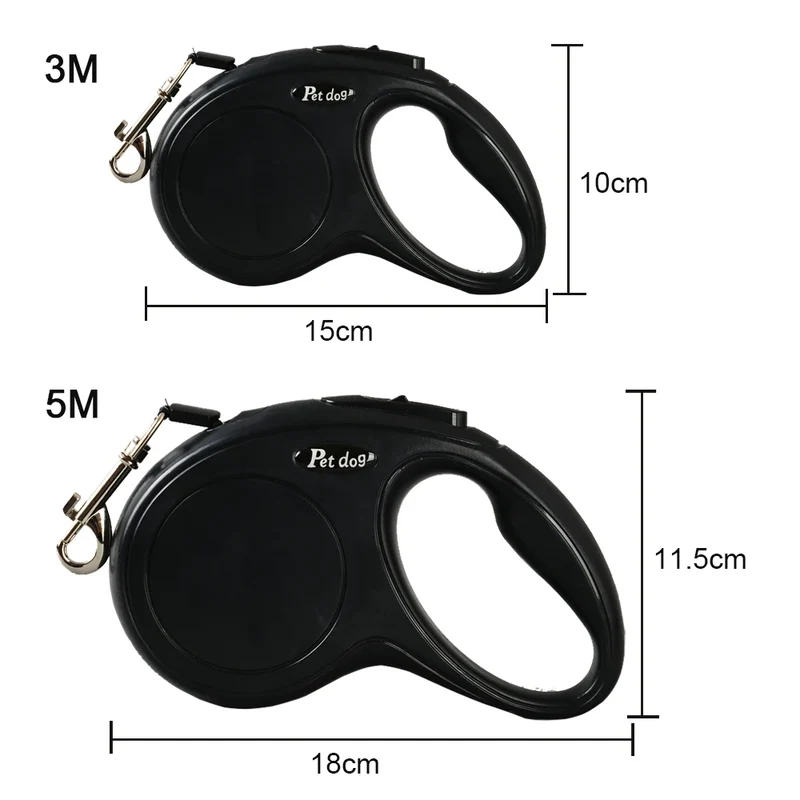 3m 5m Pet Dog Leash For Small Medium Dogs Cats Hiking Strong Nylon Puppy Retractable Rope Chihuahua Belt French Bulldog Supplies