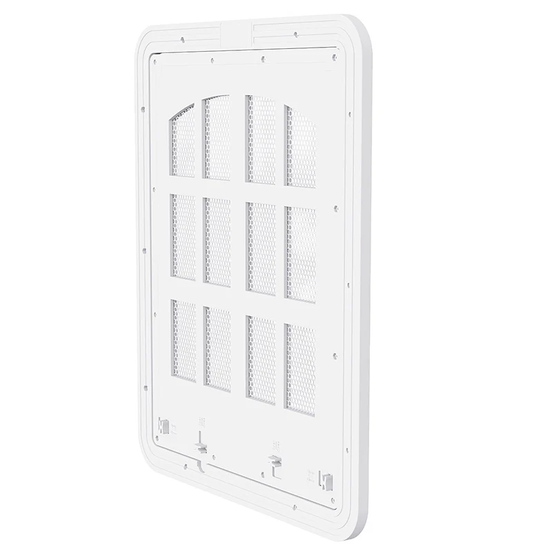 Large Dog Screen Door Flap Opening Dog Door for Screen Door with 4 Entry Ways Self-Closing Pet Screen Door for Dogs Cats