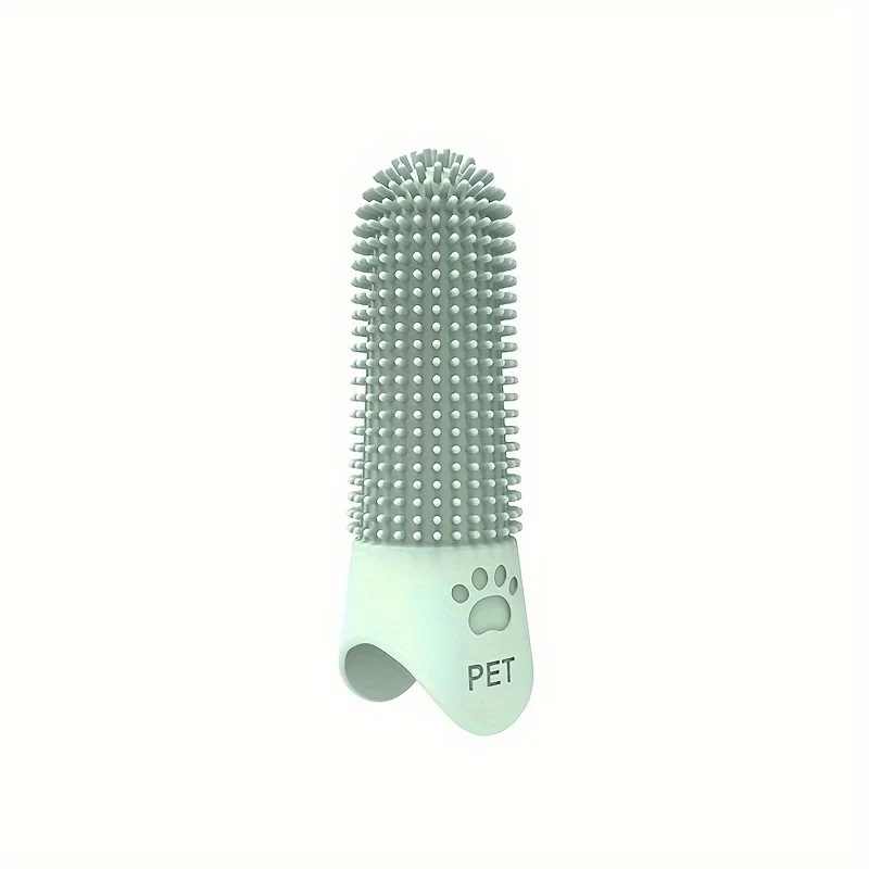 Soft Silicone Dog Toothbrush 360° Finger Toothbrush for Dogs Cats Durable Pet Finger Brush Tooth Cleaning Tool for All Breeds
