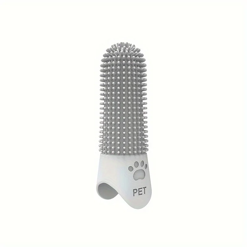 Soft Silicone Dog Toothbrush 360° Finger Toothbrush for Dogs Cats Durable Pet Finger Brush Tooth Cleaning Tool for All Breeds