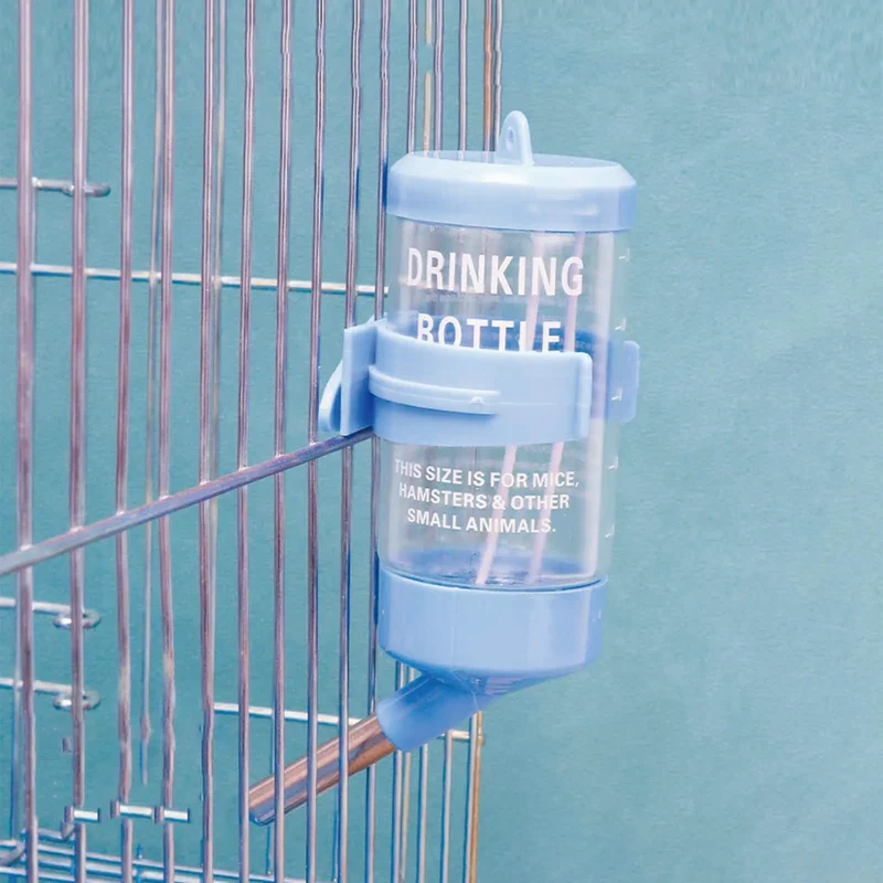 Hamster Drinker Water Bottle No Drip Small Animal Water Dispenser Pet Drinker Stand for Guinea Pigs/Hamsters/Bunnies/Ferrets