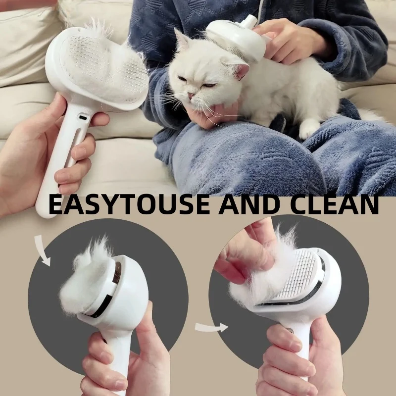 Pet Spray Grooming Comb Remove Floating Hair Fluffs Hair Water Steam Comb Styling for Dogs Cats accessories