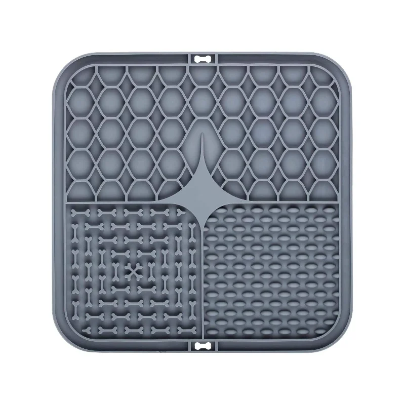 Pet Lick Silicone Mat Slow Feeder Dog Food Plate Bathing Distraction Sucker Training Feeder Supplies for Dogs