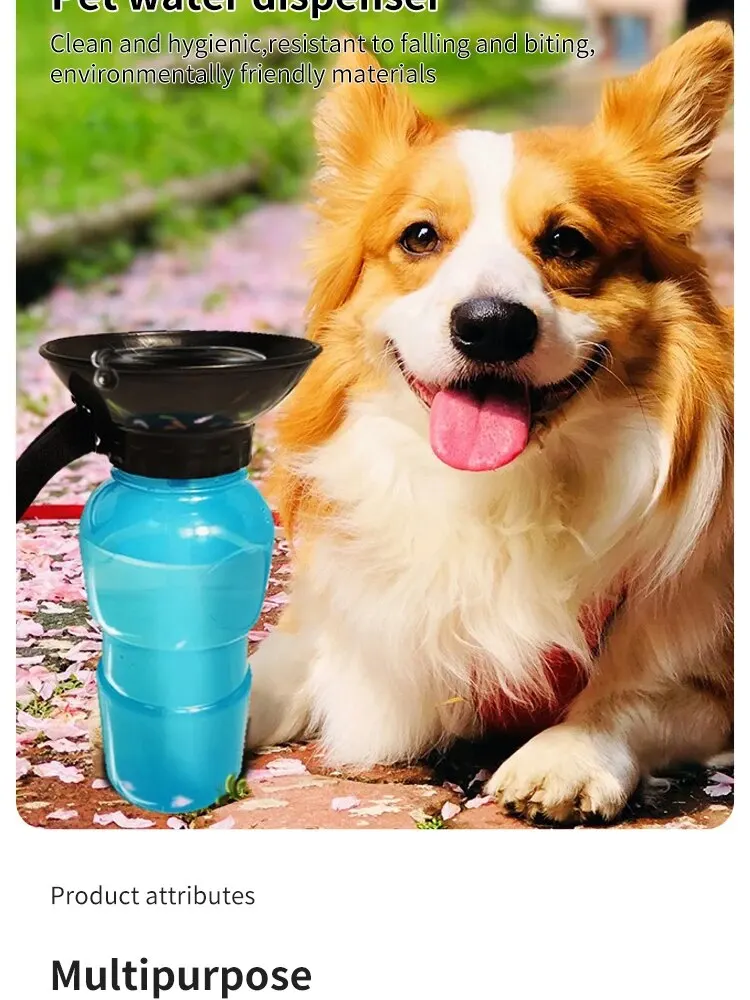 Dog Water Bottle Out Walking Dog Portable Water Bottle Dog Drinking Cup Cat Pet Water Feeding Supplies
