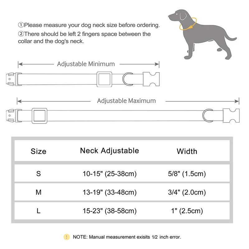 Free Custom PU Leather Dog Collar Engraved Dog Collars Adjustable Pet Buckle ID Necklace Durable for Small Medium Large Dogs Pug