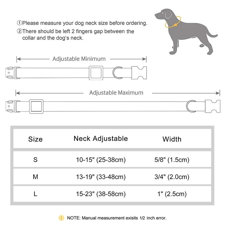 Free Custom PU Leather Dog Collar Engraved Dog Collars Adjustable Pet Buckle ID Necklace Durable for Small Medium Large Dogs Pug