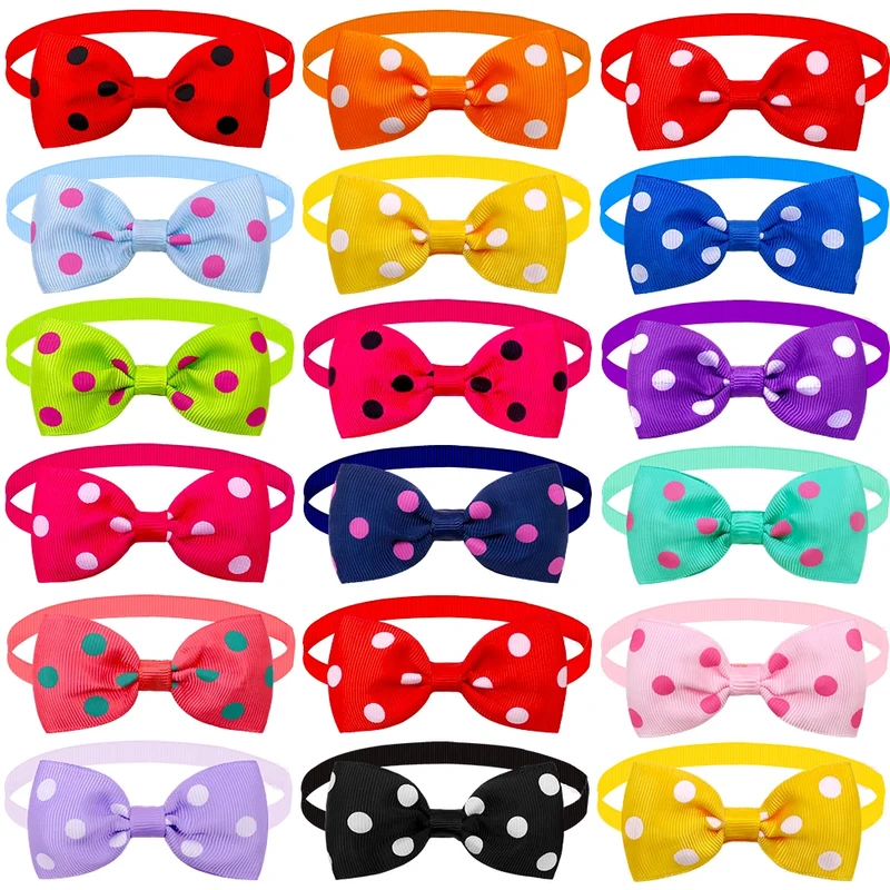 20pcs Dog Acccessories Dog Bow Tie Bulk Dog Collar Bow Dog Bowtie Small Dog Cat Pet Supplies Dog Fashion Accessoreis Bow