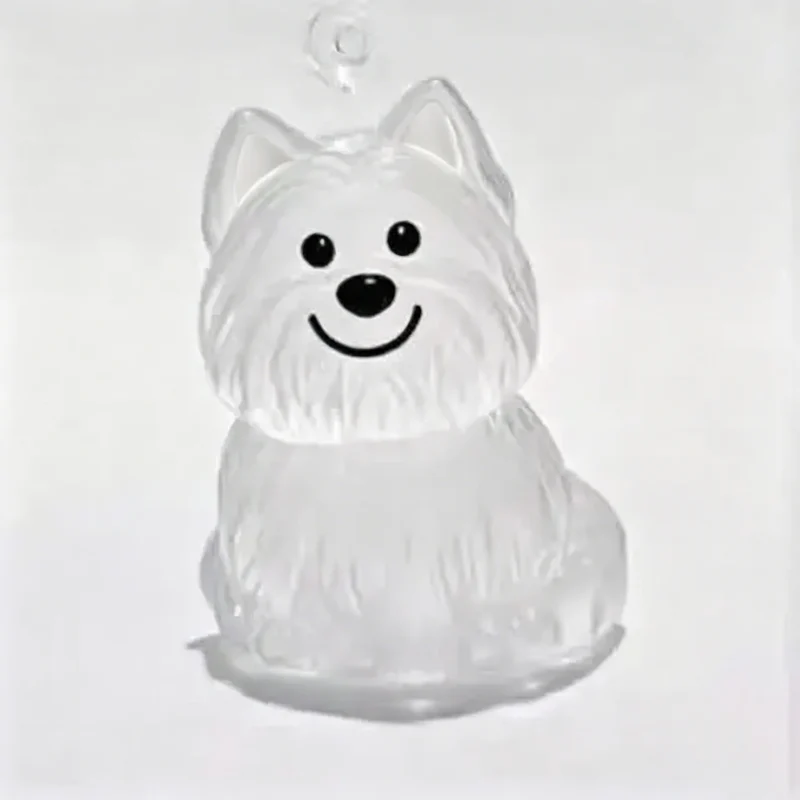 Transparent Dog Hair Storage Container Adorable Pet Keepsake Capsule Pendant With Key Ring for Pet Lovers DIY Memorial Keychain