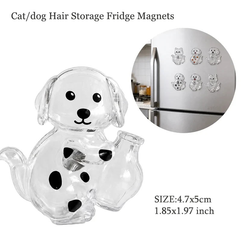 Transparent Dog Hair Storage Container Adorable Pet Keepsake Capsule Pendant With Key Ring for Pet Lovers DIY Memorial Keychain