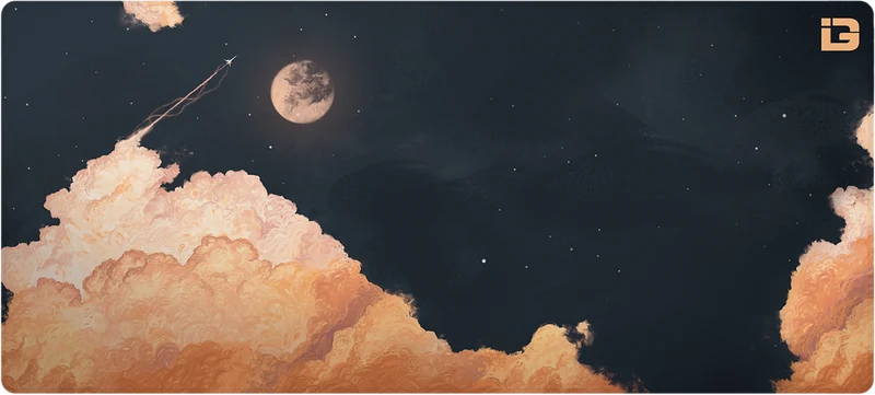 Orangefarbene Wolken