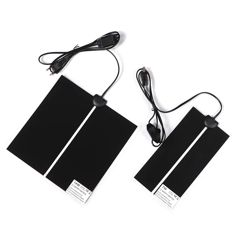 5-14W Terrarium Reptiles Heat Mat Climbing Pet Heating Warm Pads Adjustable Temperature Controller Mats EU