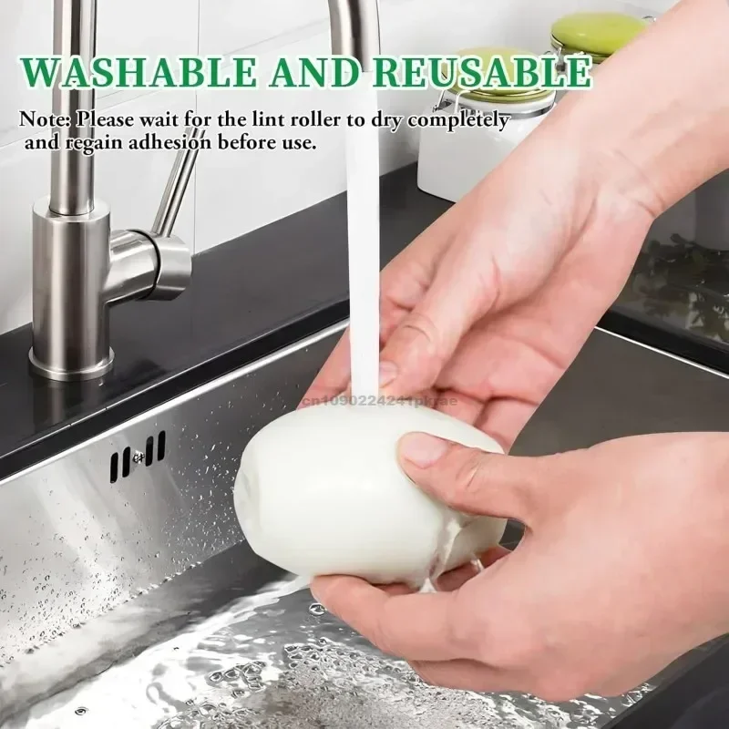 Reusable Lint Roller High-Quality Washable & Portable Strong Adhesive for Pet Hair and Dust Removal Clothes Furniture Travel