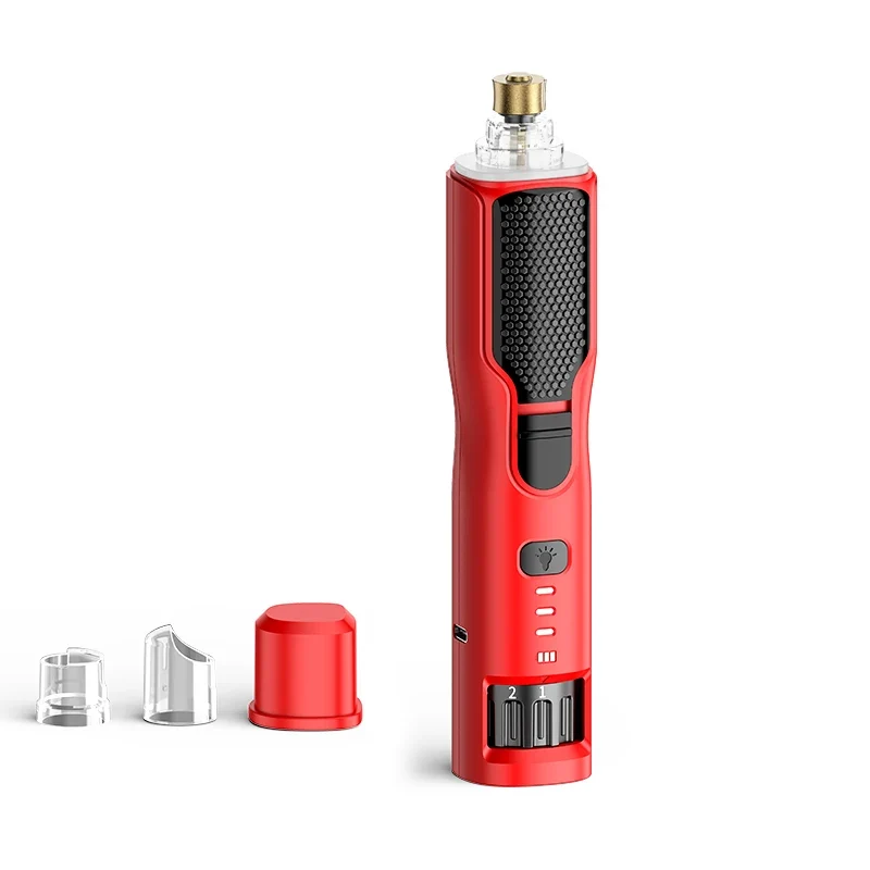 ROJECO Pet Electric Nail Grinder Rechargeable Dog Paw Grooming Nail Clipper LED Light 7 Speeds Adjustable Cat Claw Nail Grinder