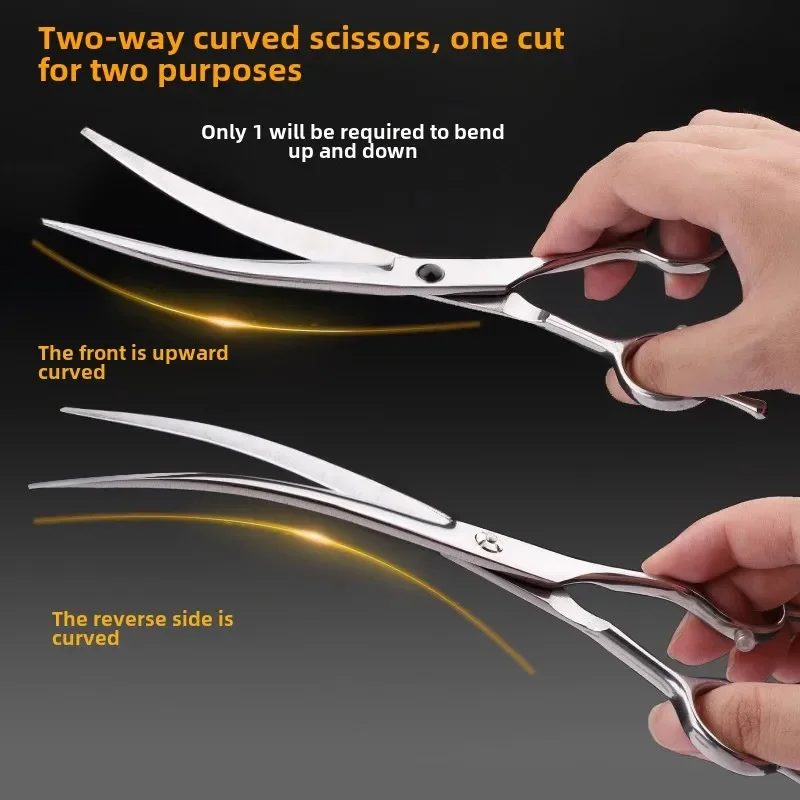 Pet Grooming Scissors Dog Hair Tool Set Professional Trimming Scissors Bent Scissors Haircutting Pet Clippers