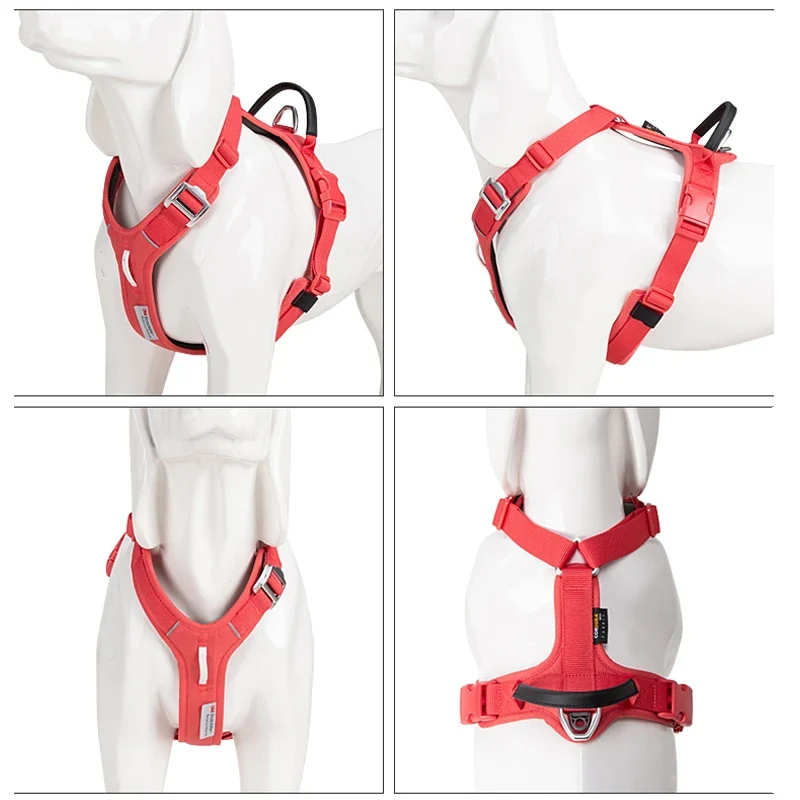 SMALL COMBINATION Pet Harness No Pull Nylon Reflective Dog Harness Adjustable Comfortable Control Walking Running Accessories